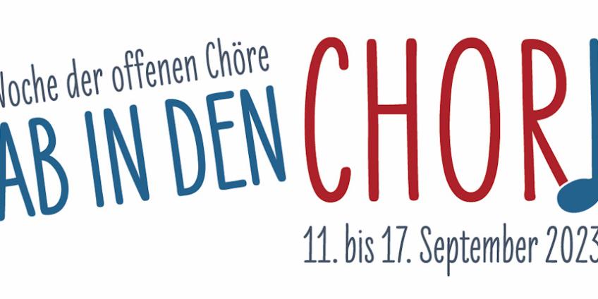 Ab in den Chor - Woche der offenen Chöre (c) Deutscher Chorverband