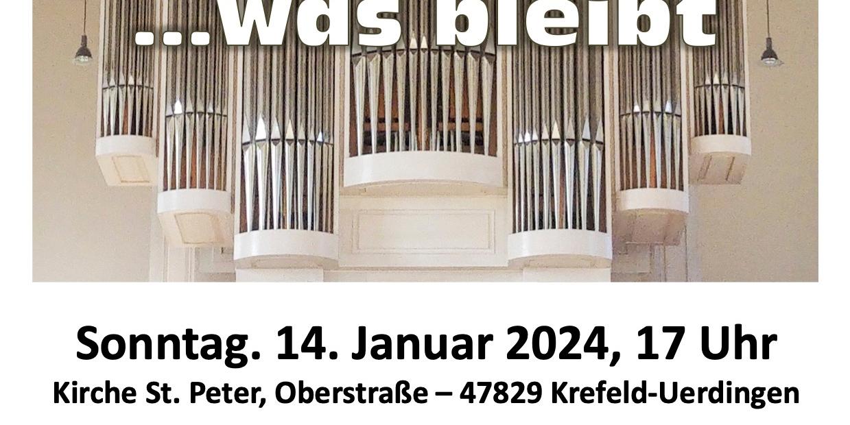 Orgelkonzert St. Peter - 14.01.2024 (c) St. Nikolaus Krefeld